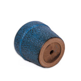 3 Pieces Ceramic Flowerpot, Modern Planter for Patio, Garden or Windowsills - Antique Blue W3273P321470