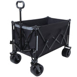 Foldable Garden Cart with Heavy-Duty Wheels & 480lbs Load Capacity, Portable Utility Wagon for W2932P289396