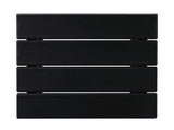 36*36*47cm Single Layer Square HDPE Side Table Black 05086135