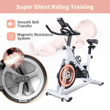 Exercise Bikes For Home, Indoor Cycling Bike With LCD Monitor And Comfortable Seat Cushion For Home 24370064