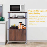 Multi functional kitchen storage rack Walnut 32050844