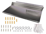 Range with Shelf 36 x 29.5 Inch Range Hood Wall Shield for Range Hood Stainless 11520696