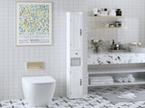67.51" Tall Bathroom Storage Cabinet with Adjustable Shelves,Slim 2 Doors Freestanding Cabinet with 14922277