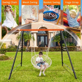 Swing Sets Backyard, Swingset Outdoor Kids, Toddler Porch Swing, Metal A-Frame Swing Stand 20773120