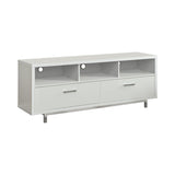White 60-inch Drawer Storage TV Console B062P153846
