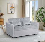 ZUN 54inch adjustable backrest sofa or sofa bed,
futon sofa with double armrest and pouch,
Variable bed W1410P251903