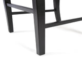 Roshan Farmhouse Acacia Wood Dining Chairs, Black / Walnut 62888.00BWALN