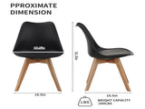 Set of four dining chairs, medieval modern style dining chairs for kitchen and dining room, with W3851P457788