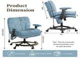 Chenille Criss Cross Office Chair with Air Lumbar Support, Flip-up Adjustable Arms, Built-in 01581901