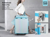 Portable Nail Table Desk for Nail Teach, Upgraded Rolling Manicure Table Makeup Station w/Speaker 90494314