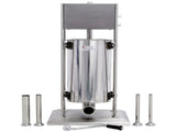 Stainless Steel Commercial Sausage Stuffer,Dual Speed Vertical Sausage Maker 22LB/10L, Meat Filler W46557794