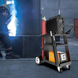 ZUN Welding Cart Heavy Duty, Mig Tig Welder Cart for Plasma Cutting Machine with 3-Tier Shelf, Side 38755649