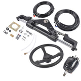 Hydraulic Steering System w/2 x 14ft Hoses & Hydraulic Cylinder HO5114 Replacement for Boats 56488201