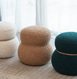 WKJ1Y Light camel snowman stool, seat body width 14.56in round belly, playful and lovely, suitable W2085P166459