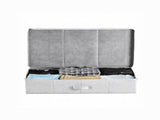 2-Pack 48L Under Bed Storage Containers with Lids, Low Profile Gray Drawer Bins for Blankets & Shoes 04417703