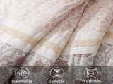 9 Piece Cotton Percale Comforter Set Blush Queen B03597157