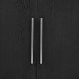 U-Style Storage Cabinet Sideboard Wooden Cabinet with 2 Metal handles and 2 Doors for Hallway, N711P241278B