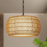 Rattan Farmhouse Chandelier Light Fixtures W2738P324209