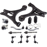 ZUN 14Pcs Suspension Kit Front Lower Control Arms for Honda Civic 2006-2011 K620383 02035792