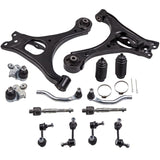 ZUN 14Pcs Suspension Kit Front Lower Control Arms for Honda Civic 2006-2011 K620383 02035792