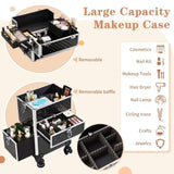 2-in-1 front drawer with slides, flat left drawer, removable universal wheels, aluminum, diamond 43275524