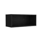 ZUN Wall Cabinet 12" H, 1 Spacious Shelf, Black B097P250900