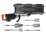 VEVOR Demolition Jack Hammer, 1350 BPM Concrete Breaker 6pcs Chisels Bit Chipping with Case, 2200W T3342P310948