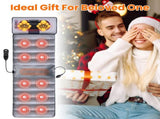 Full Body Vibration Massage Mat with Detachable Neck Pillow - 10 Massage Heads , 9 97917176