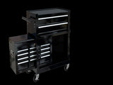 High Capacity Rolling Tool Chest with Wheels and Drawers, 8-Drawer Tool Storage Cabinet--BLACK W110243192