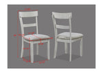 ZUN Rustic Farmhouse Transitional 5-Piece Dining Set Rectangular Table Linen Look Fabric Upholstered B011P184057
