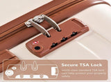 Luggage Sets 4 Piece, ABS Durable Suitcase with Travel Bag, Carry On Luggage Suitcase Set with 360&deg N726P281412O