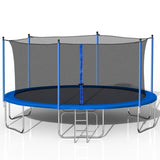 14FT Trampoline with Safety Enclosure Net,Heavy Duty Jumping Mat Spring Cover Padding for Kids W28580537