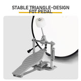 14"x10" 3-Pieces Junior Kids Drum Set Kit Pedal Drum Stick Wrench Drum Stool Dark blue 27761047