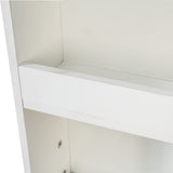 70.87" H Display Storage Cabinet , 4-Tier Shelf, 3 Side Drawers & 4 small display shelves , Modern W331P281202