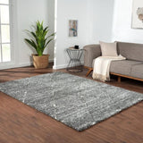 Talas Trellis Area Rug in Grey and Cream B03597992