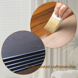 47.6" Modern Black Ribbed Coffee Table Rectangular Low Profile Center Table for Living Room W2729P309446