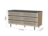 Bedroom Storage Cabinet,Six drawer storage,Large Capacity,Modern Minimalist Drawer Cabinet,Two-tone W2673P208587