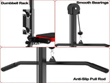 Multi-Functional Weight Bench with Pulley System and Adjustable Backrest 18864909