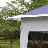 ZUN Outdoor 11x 11Ft Pop Up Gazebo Canopy With Removable Zipper Netting,2-Tier Soft Top Event 30267697