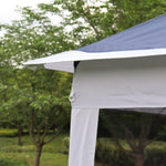 ZUN Outdoor 11x 11Ft Pop Up Gazebo Canopy With Removable Zipper Netting,2-Tier Soft Top Event W419P168164