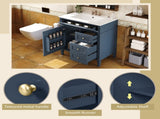 30'' Bathroom Vanity with Top Sink, Modern Bathroom Storage Cabinet with 2 Drawers and a Tip-out N710P250194C