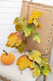 Set of 12, 49" Maple Leaf Spray Green Mustard, Botanicals Decor for Harvest Festival Fall Festival W2078P246464