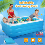 ZUN Inflatable Swimming Pools Inflatable Lounge Pool for Kids Baby Adult Inflatable Water Ball Pool for 14644009