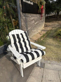 2 Pcs Set High Back Patio Chair Cushions, Tufted Rocking Chair Cushions, Adirondack Cushions for W419P298828