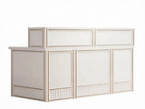 57" Reception Desk with Counter Metal Frame Design 73257865