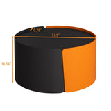 Nesting Coffee Table, Round Nesting Tables and End Tables for Small Space, Modern Side Tables with W757P186977