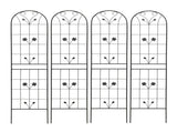 4 Pack Metal Garden Trellis 86.7" x 19.7" Rustproof Trellis for Climbing Plants Outdoor Flower W1586P268043