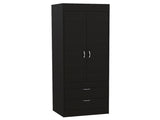 Lisboa Armoire, Rod, Double Door, Two Drawers, Metal Handles B200P188848
