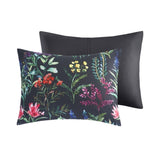 5 Piece Comforter Set Black Full/Queen B035128906