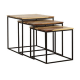 Natural and Black 3-piece Nesting Table B062P153608